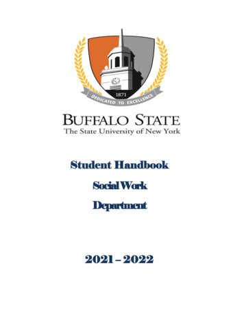 Student Handbook Social Work Department