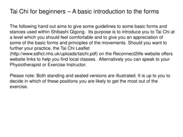 Tai Chi For Beginners – A Basic Introduction To The 