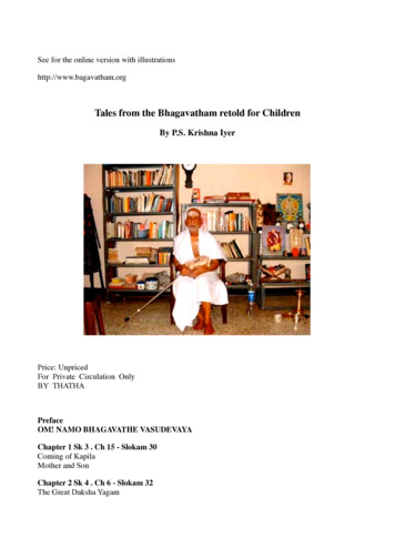 Tales From The Bhagavatham Retold For Children