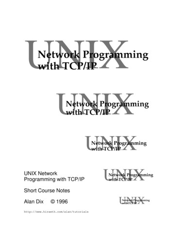 Network Programming With TCP/IP UNIX - Del Mar College