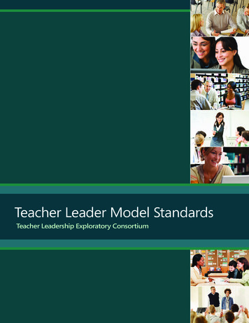 Teacher Leadership Exploratory Consortium - ETS Home