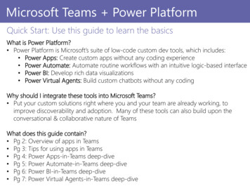 Microsoft Teams Power Platform