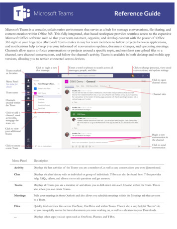 Microsoft Teams Reference Guide