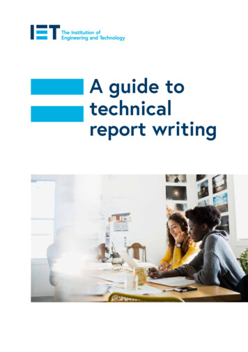 A Guide To Technical Report Writing