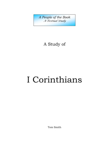 I Corinthians - Summit Church Of Christ