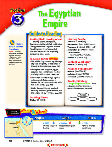 The Egyptian Empire - 6th Grade Social Studies