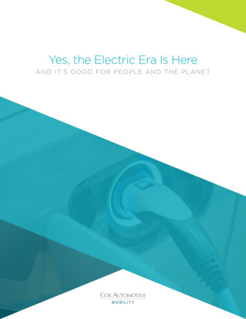 Yes, The Electric Era Is Here - Coxautoinc 
