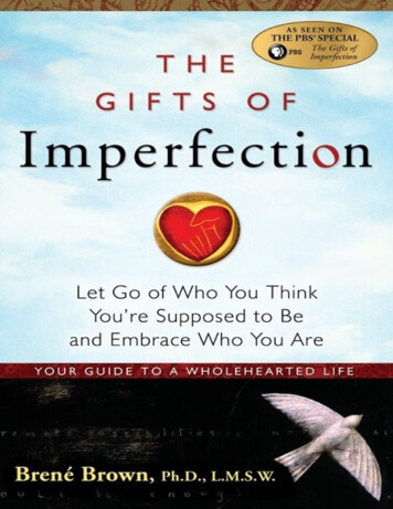The Gifts Of Imperfection: Let Go Of Who You Think You’re .
