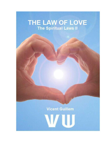 THE LAW OF LOVE - UV