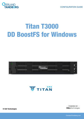 Titan T3000 DD BoostFS For Windows