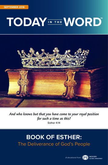 BOOK OF ESTHER - A Free Daily Devotional Bible Study