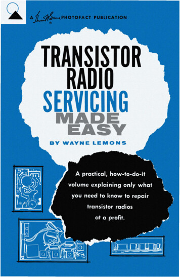 TRANSISTOR RADIO SERVICING