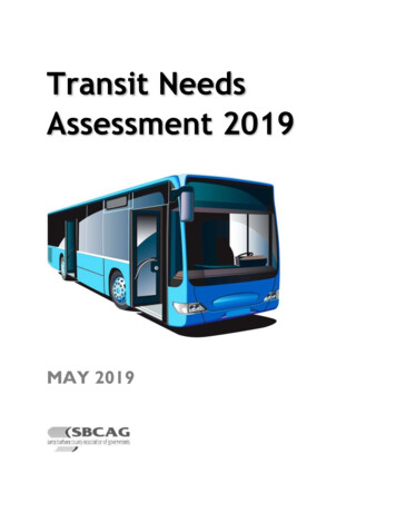 Transit Needs Assessment 2019 - SBCAG