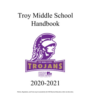 Troy Middle School Handbook