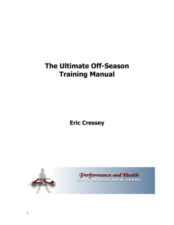 The Ultimate Off-Season Training Manual
