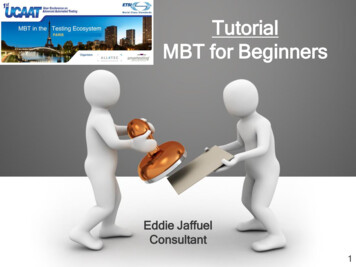 Tutorial MBT For Beginners - ETSI - 8th UCAAT