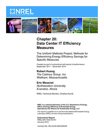 Chapter 20: Data Center IT Efficiency Measures - Energy