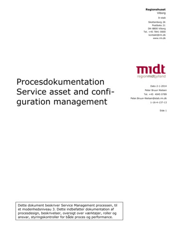 Procesdokumentation Service Asset And Confi- Guration Management