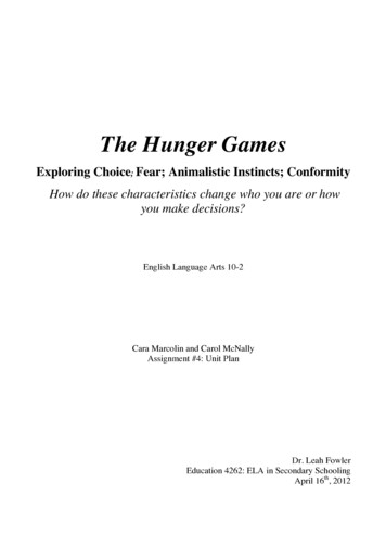 The Hunger Games Unit Plan