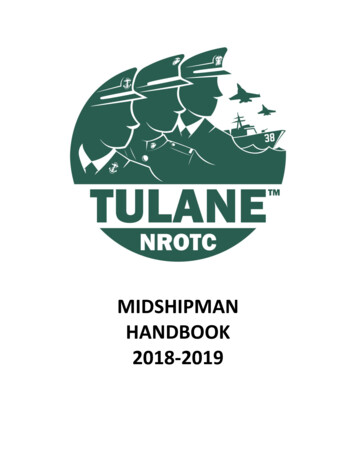 MIDSHIPMAN HANDBOOK 2018-2019 - Tulane University