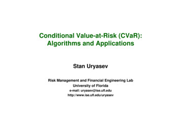 Conditional Value-at-Risk (CVaR): Algorithms And Applications