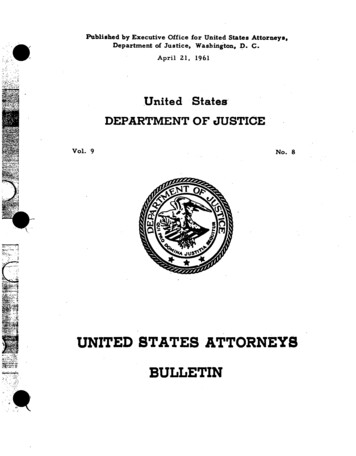 ATTORNEYS - United States Department Of Justice