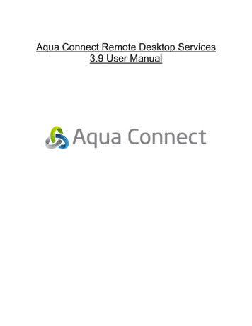 Aqua Connect 3.9 User Manual
