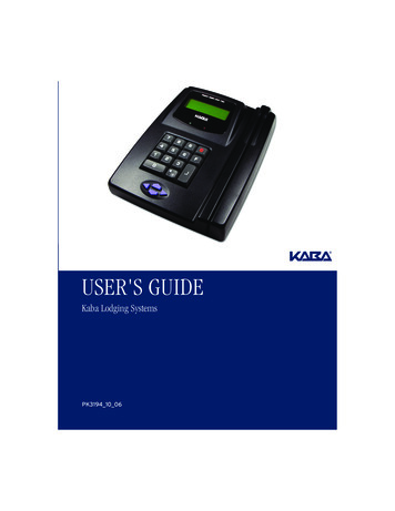 USER'S GUIDE - ILCO Key Systems - World Leader In Key .