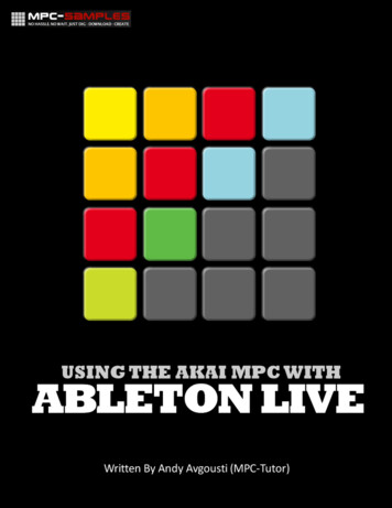 Using The Akai MPC With Ableton Live - Look Inside