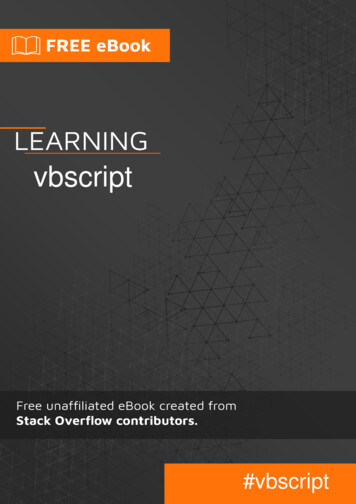 Vbscript - Learn Programming Languages With Books And 