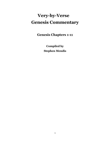 Very-by-Verse Genesis Commentary
