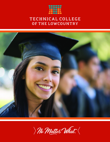 The Smart Choice. - Technical College Of The Lowcountry