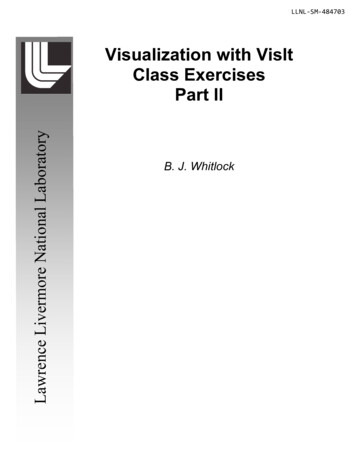 Visualization With VisIt Class Exercises Part II