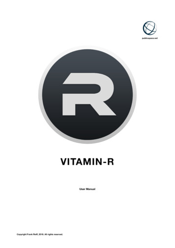 Vitamin-R - User Manual V3 - Publicspace 