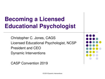 Becoming A Licensed Educational Psychologist - CASPOnline