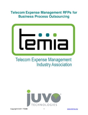 Telecom Expense Management RFPsfor Business Process Outsourcing - Juvo