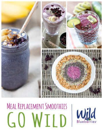 Meal Replacement Smoothies GO Wild