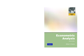 International Edition Econometric Analysis