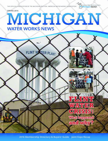The Official Publication Of The Michigan Section, American Water Works .