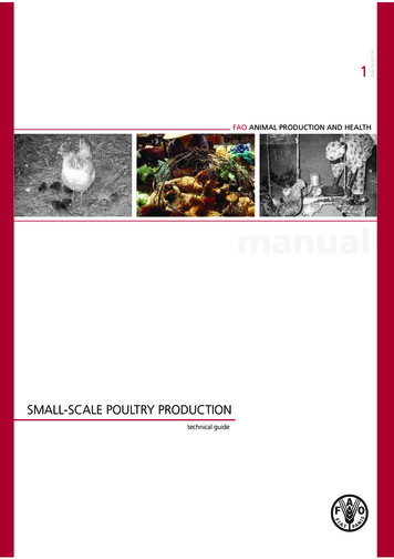 Small-scale Poultry Production
