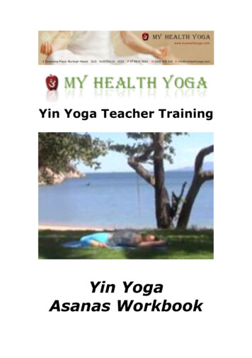 Yin Yoga Asanas Workbook - My Health Yoga Online