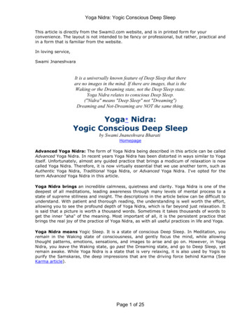 Yoga Nidra: Yogic Conscious Deep Sleep