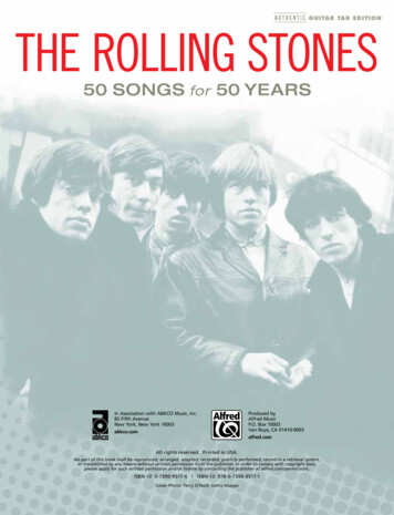 The Rolling Stones - Alfred Music