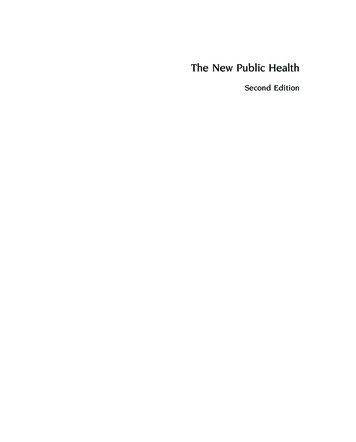 The New Public Health - Elsevier 