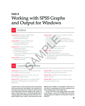 Unit 4 Working With SPSS Graphs And Output For Windows