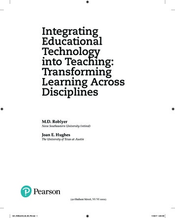 Integrating Educational Technology Into Teaching .