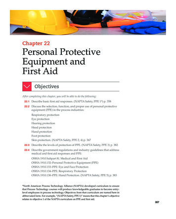 Chapter 22 Personal Protective Equipment And First Aid