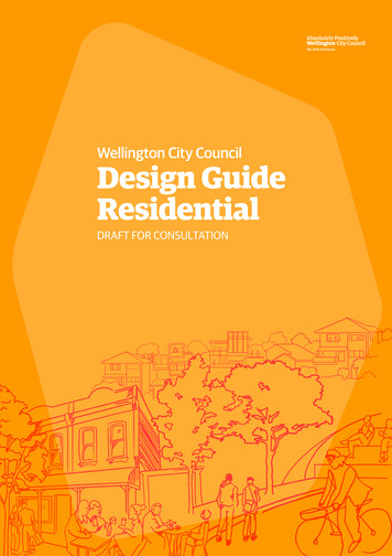 Wellington City Council Design Guide Residential