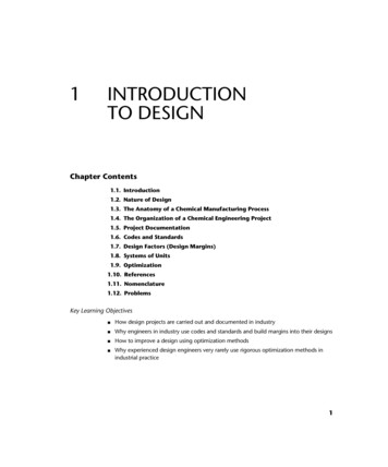1 INTRODUCTION TO DESIGN - Elsevier 