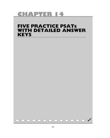 FIVE PRACTICE PSATs WITH DETAILED ANSWER KEYS